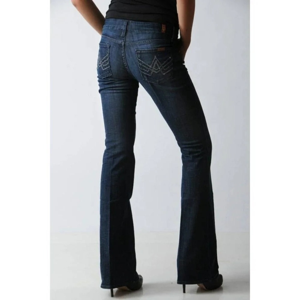 7 For All Mankind A Pocket Y2K Low Rise Flare Jeans 28